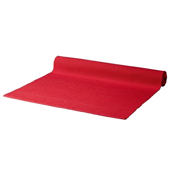 IKEA VINTERFINT Table Runner – 14x51" Deep Red Cotton for Cozy Tablescapes - Picture 2 of 5